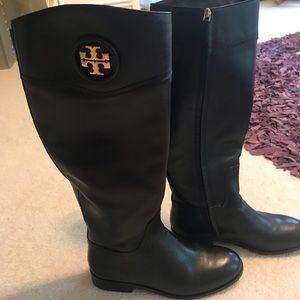 Tory Burch leather riding boots